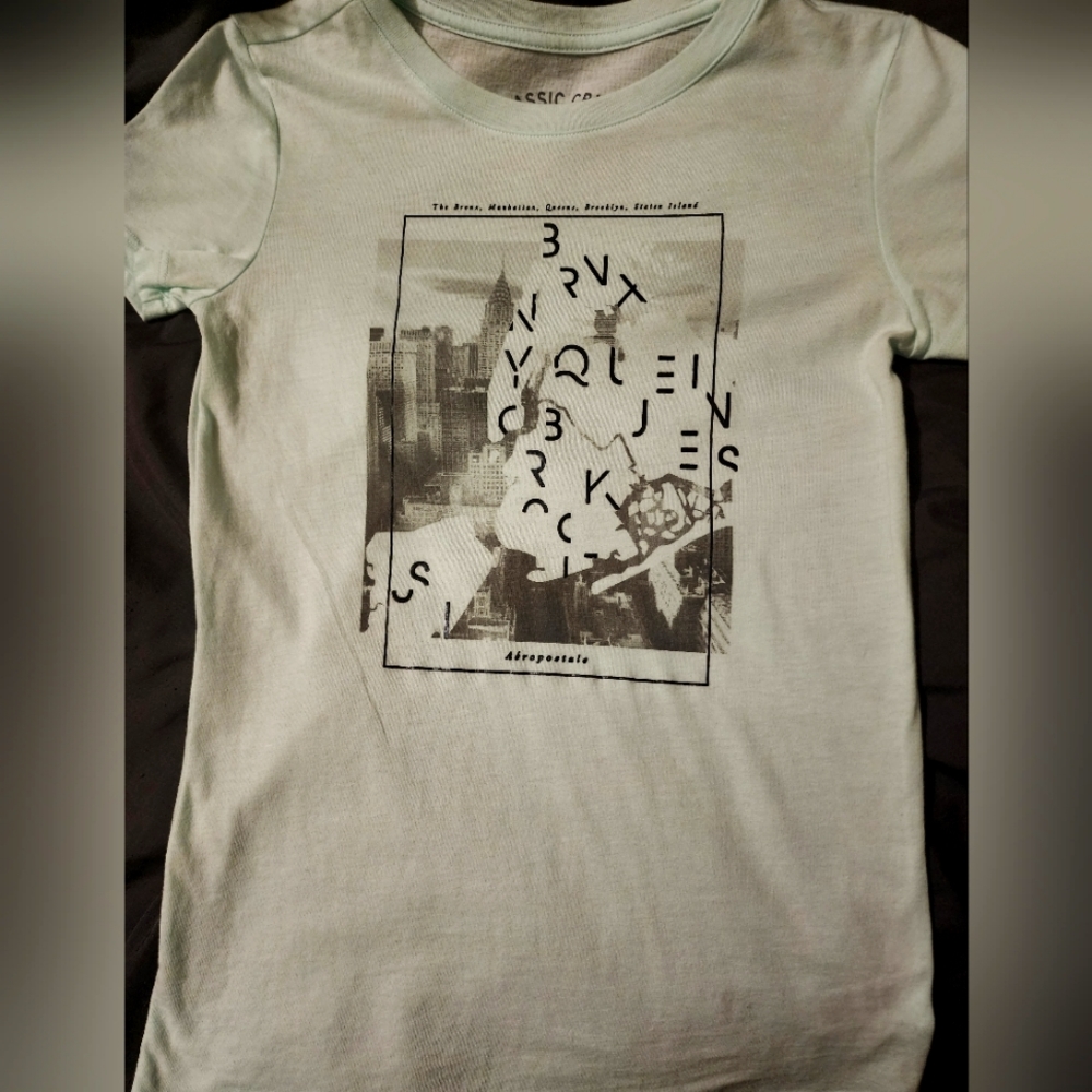 Aeropostale, size small, pale mint tee
